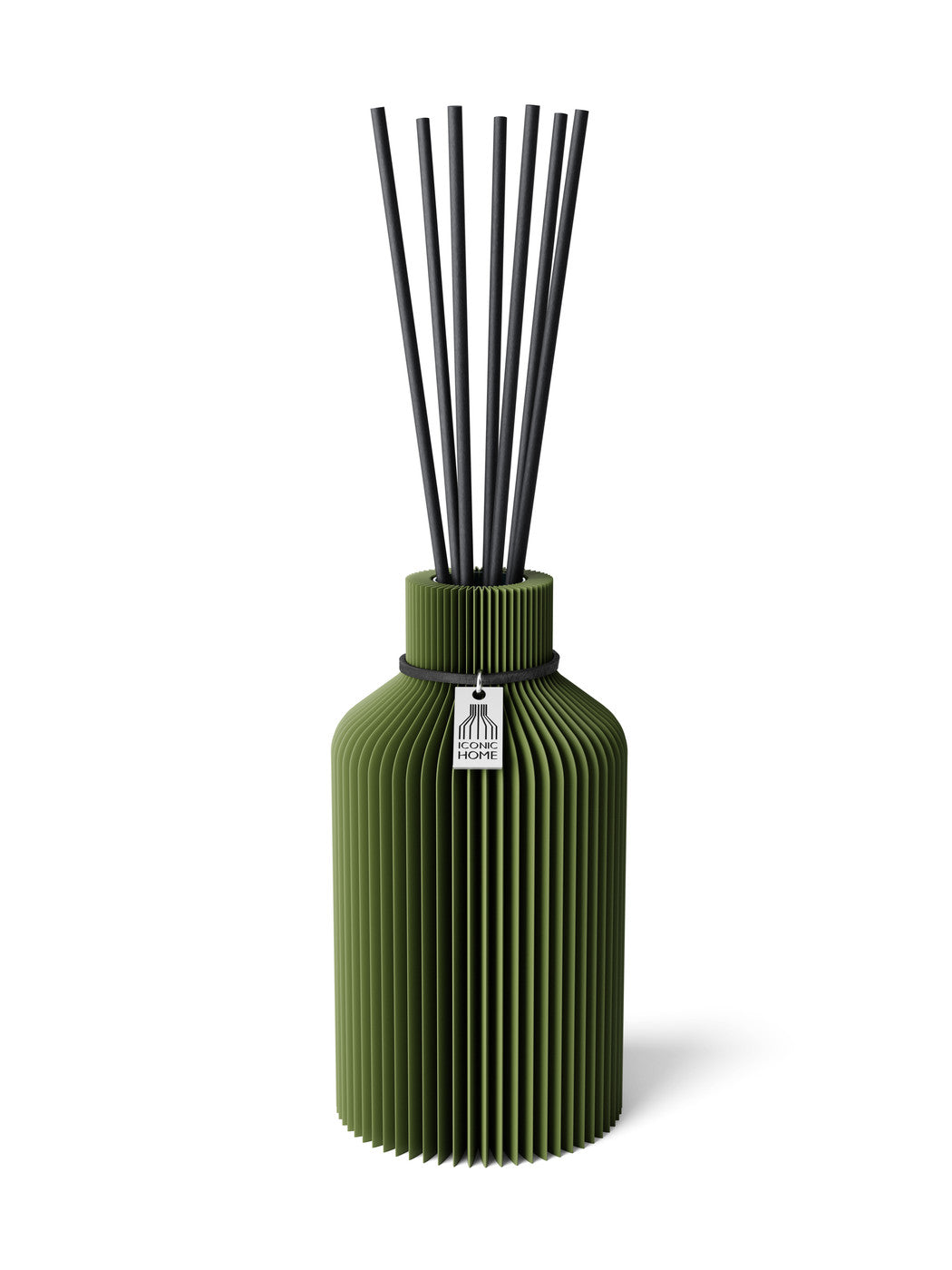 Duftvase Pure in Moss Green mit edlem Raumduft
