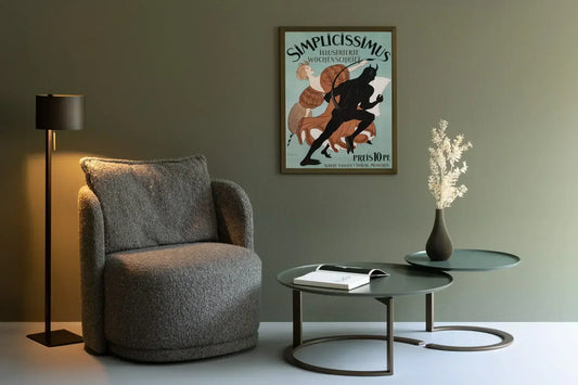 Designvasen und Möbel im Ton-in-Ton-Trend