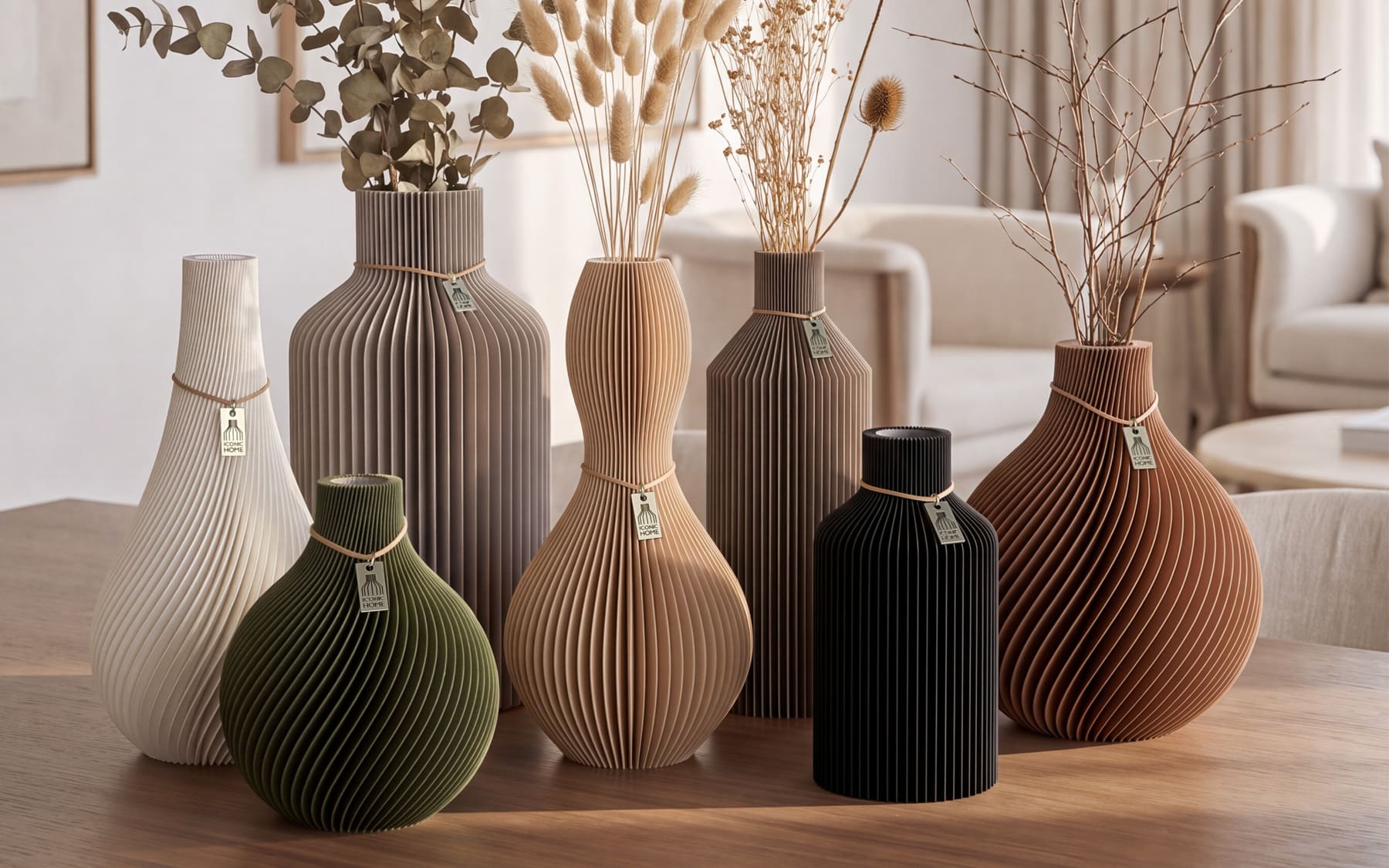 3D-Druck-Vasen von ICONIC HOME