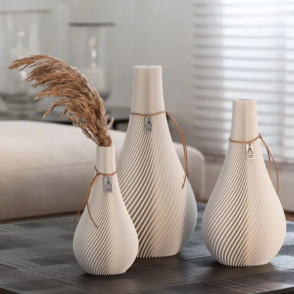 Designvasen Weiß im Set