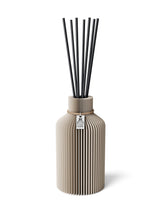 Duftvase Pure Cozy Greige 15 cm ICONIC HOME Naturfarbenes Band