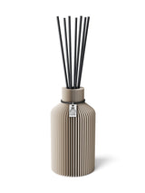 Duftvase Pure Cozy Greige 15 cm ICONIC HOME Schwarzes Band