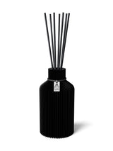 Duftvase Pure Deep Black 15 cm ICONIC HOME Schwarzes Band