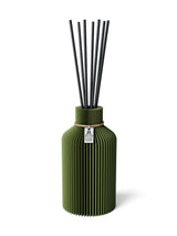 Duftvase Pure Moss Green 15 cm ICONIC HOME Naturfarbenes Band