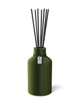 Duftvase Pure Moss Green 15 cm ICONIC HOME Schwarzes Band