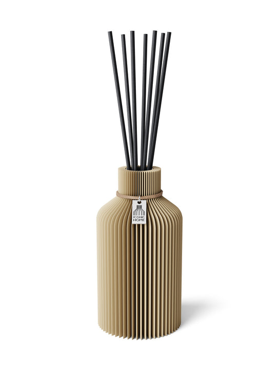 Duftvase Pure – Raumduft Diffuser Set mit Duftöl und Duftstäbchen | natural oak