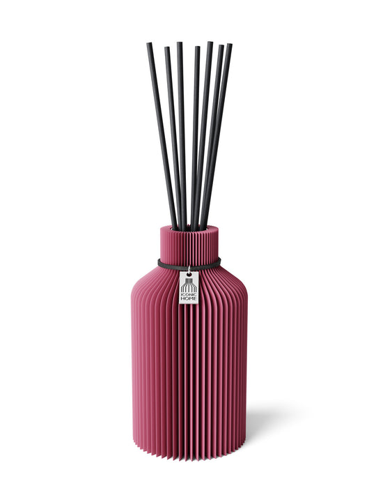 Duftvase Pure – Diffusorvase mit Diffusorstäbchen in soft berry