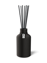 Duftvase Pure Stormy Gray 15 cm ICONIC HOME Schwarzes Band
