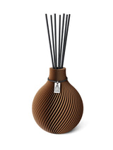Duftvase Sphere Choco Brown 15 cm ICONIC HOME Schwarzes Band