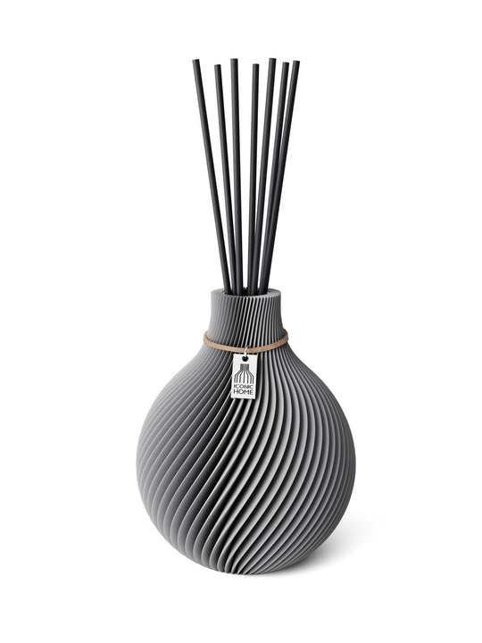Duftvase Sphere - Raumduft Diffuser Set mit Duftöl und Duftstäbchen | dreamy gray