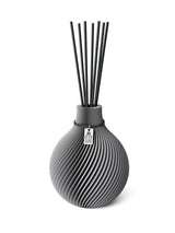 Duftvase Sphere Dreamy Gray 15 cm ICONIC HOME Schwarzes Band