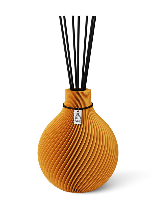 Duftvase Sphere - Raumduft Diffuser Set mit Duftöl und Duftstäbchen | golden sunrise
