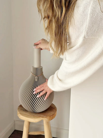 Einbauhinweis für das Einschieben des Einsatzes in die Sphere Vase #mood