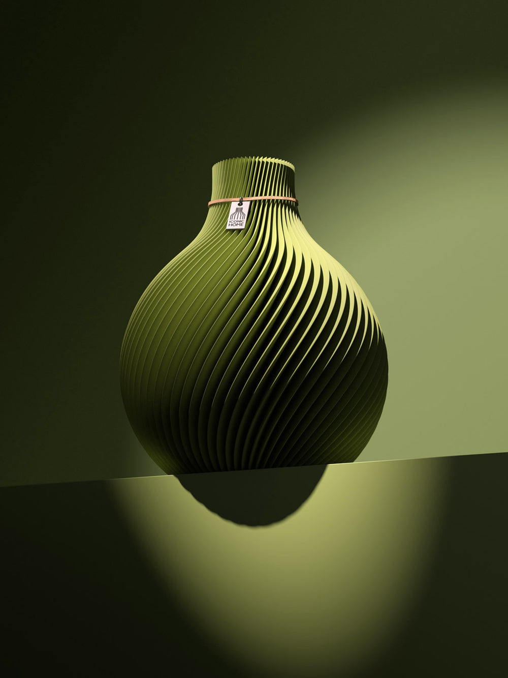 Jarrón Sphere en matcha green.