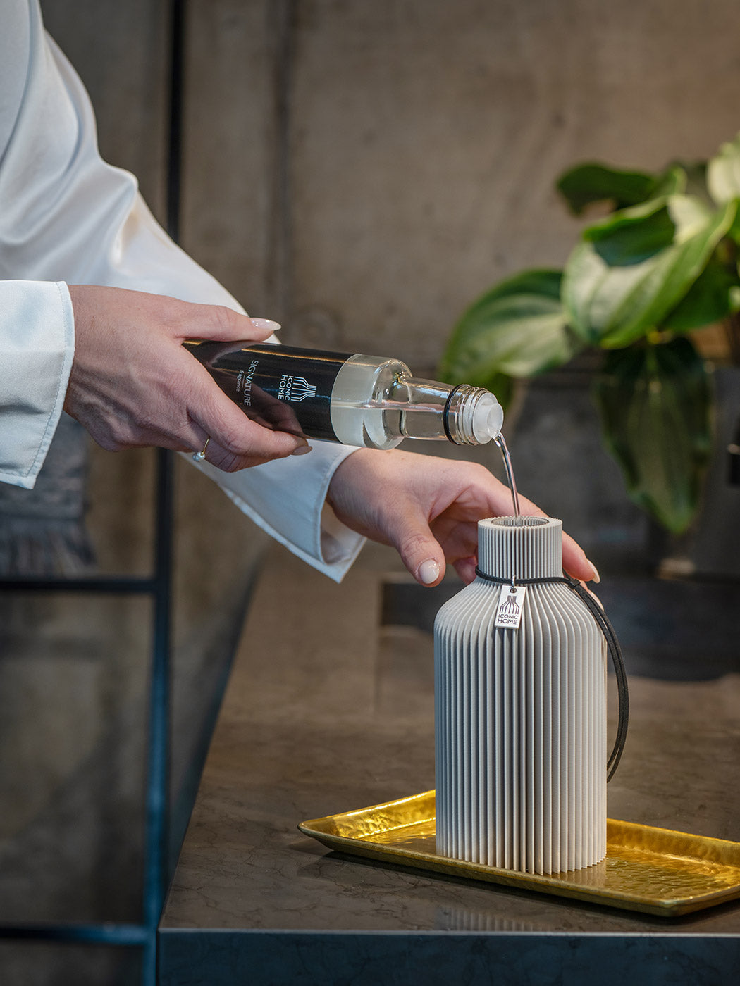 ICONIC HOME Duftvase Pure Cozy Greige Raumduft einfüllen #mood