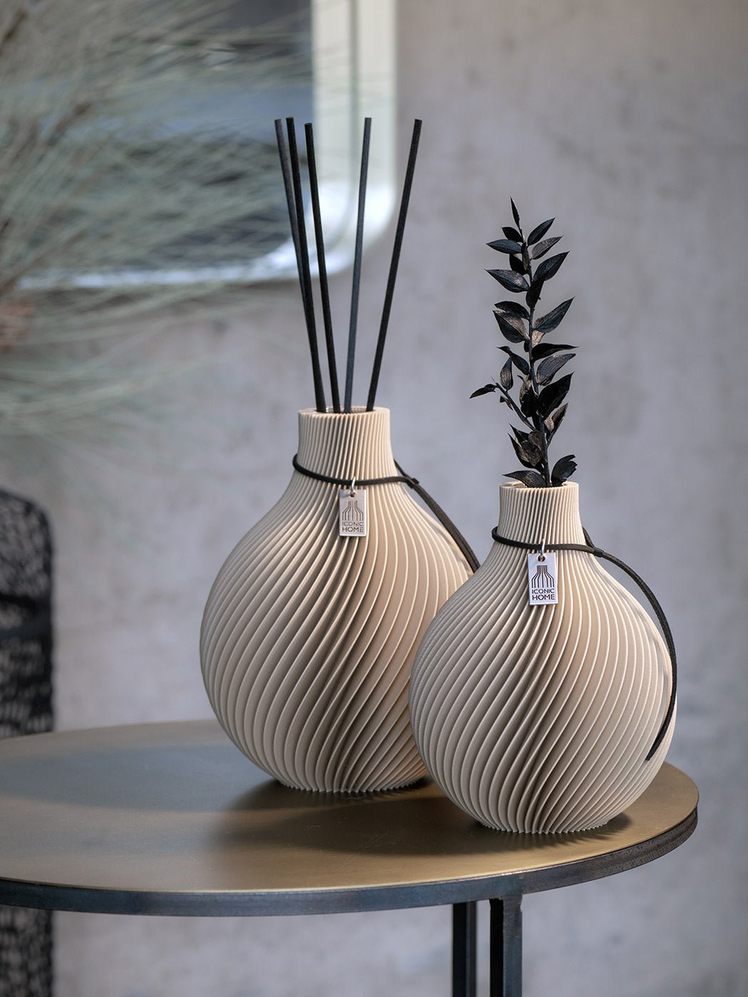 ICONIC HOME Duftvasen Sphere Cozy Greige #mood