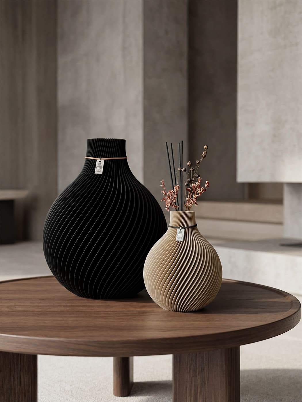 ICONIC HOME fragrance Vase Sphere Set black oak #mood
