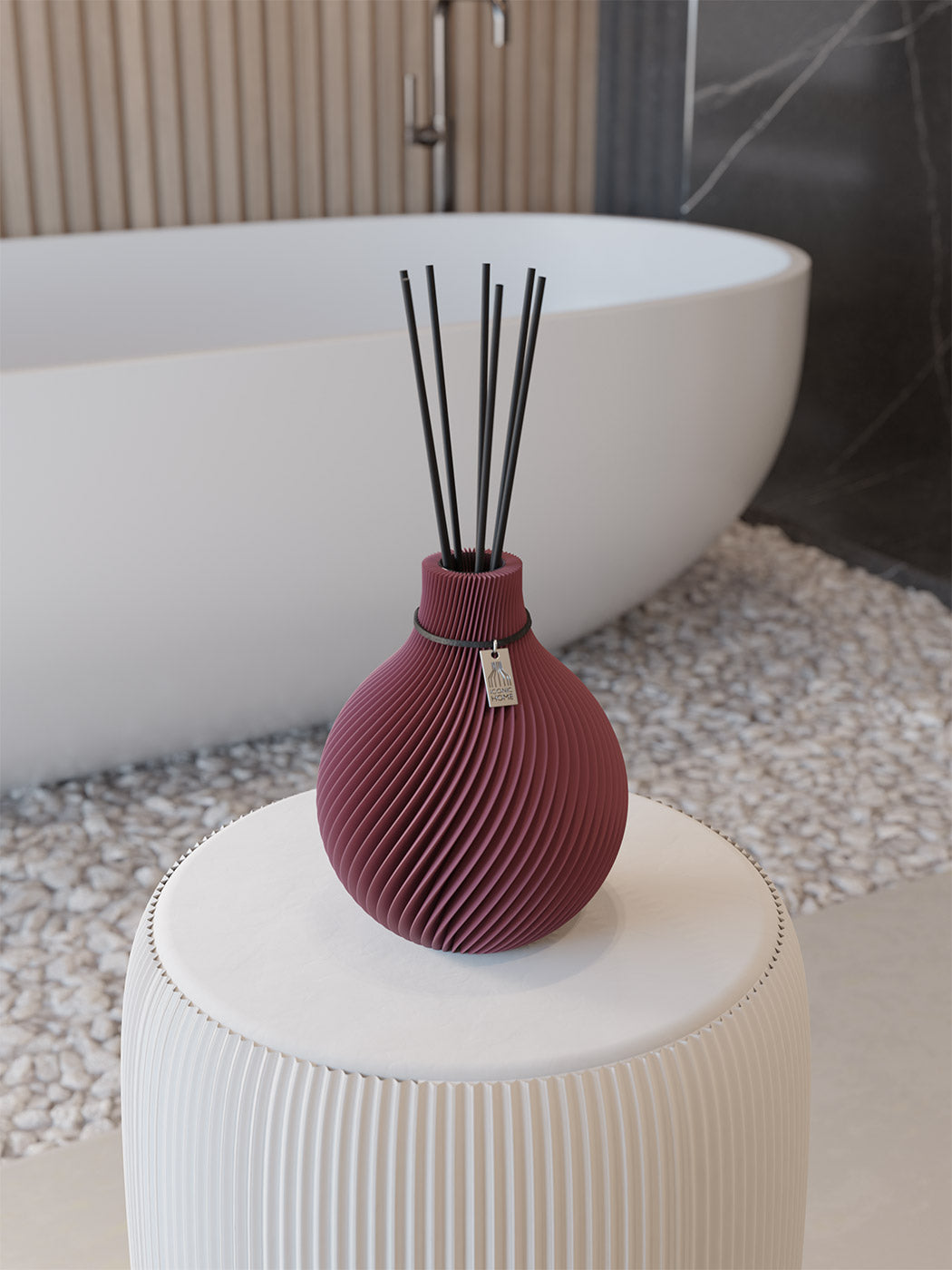 ICONIC HOME Sphere Duftvase Soft Berry rosa