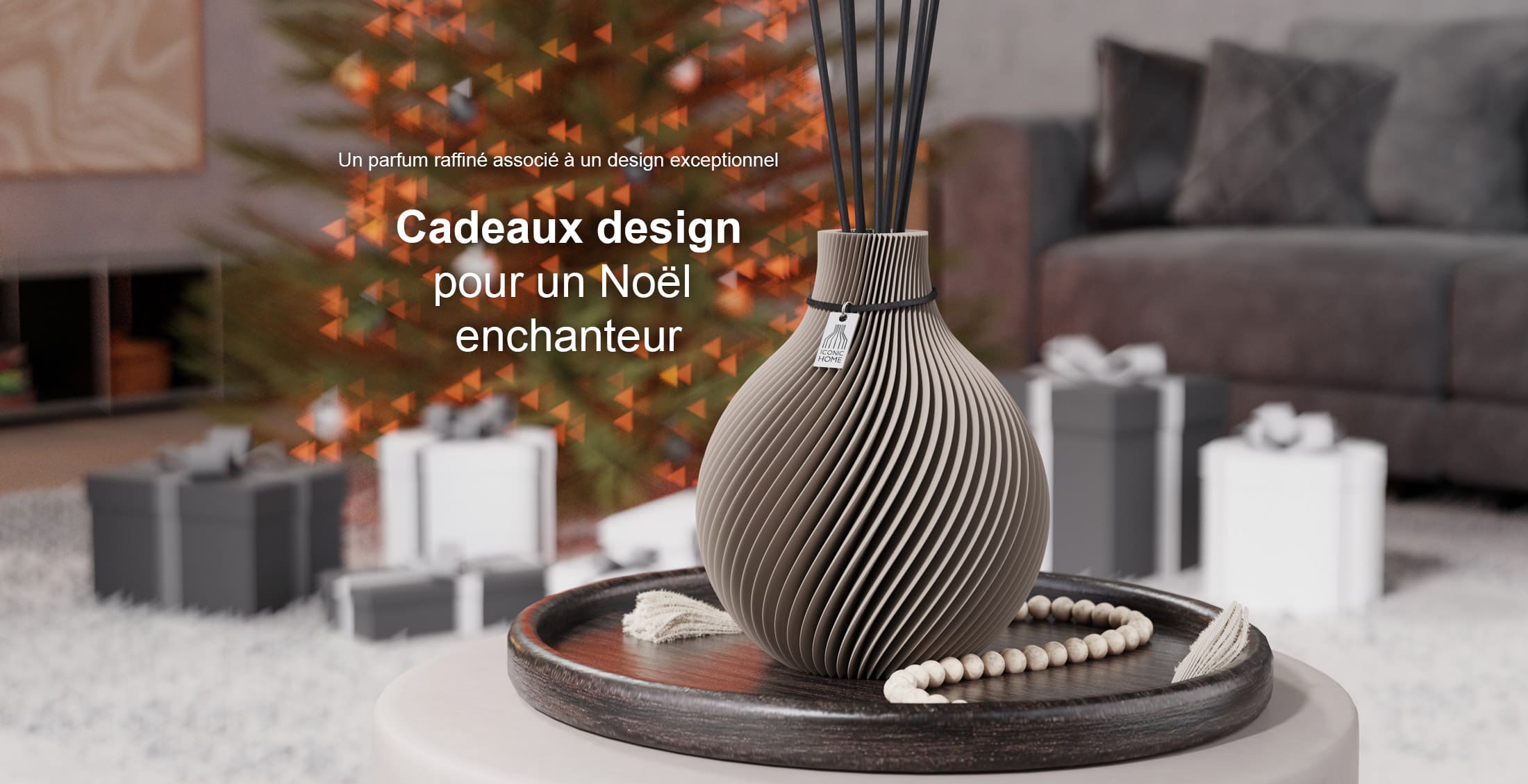 ICONIC HOME Vase Cadeaux Noel