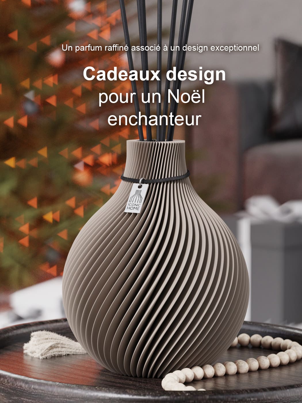 ICONIC HOME Vase Cadeaux Noel