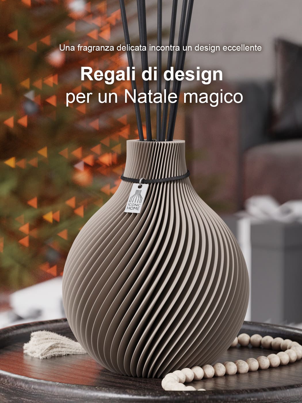 ICONIC HOME Vase regali natale