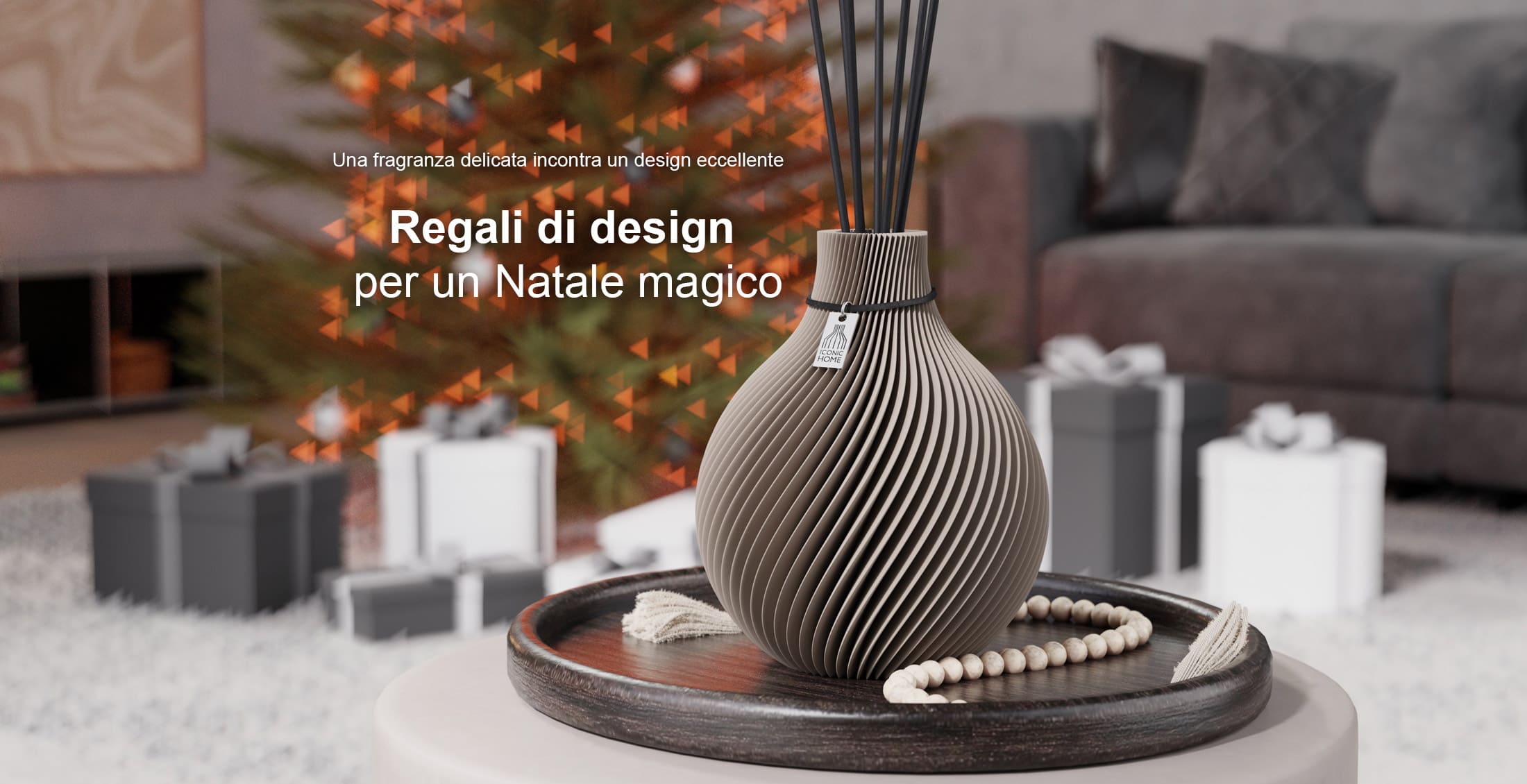 ICONIC HOME Vase regali natale