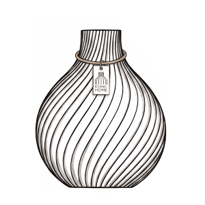 Zeichnung der Vase Sphere von ICONIC HOME