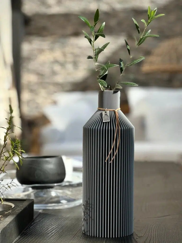Iconic Home Vase Straight Grau