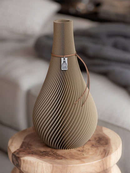 ICONIC HOME Vase Twist in Natural Oak #mood