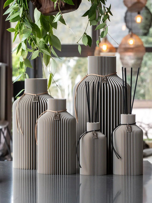 ICONIC HOME Vasen Pure Größenvergleich Cozy Greige