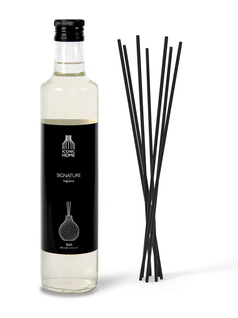 Raumduft Duftöl ICONIC HOME Signature Fragrance Nachfüller mit Duftstäbchen 500 ml