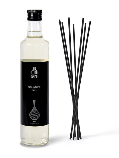 Raumduft Duftöl ICONIC HOME Signature Fragrance Nachfüller mit Duftstäbchen 500 ml
