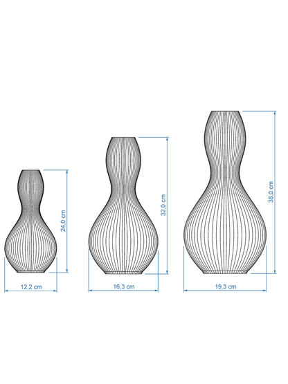 Set Vase Shape Maße