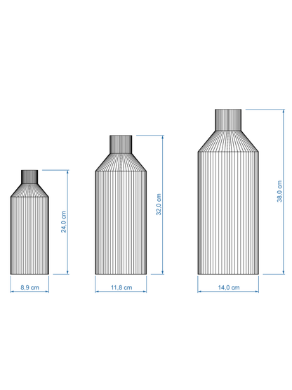 Set Vase Straight Maße