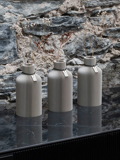 Tischvase Pure 3er Set Cozy Greige ICONIC HOME #mood