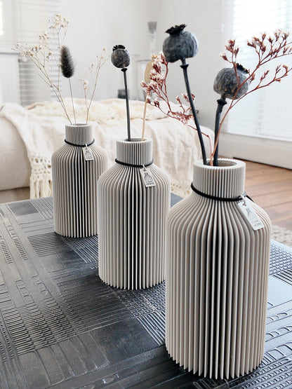 Tischvase Pure ICONIC HOME 3er Set Cozy Greige #mood