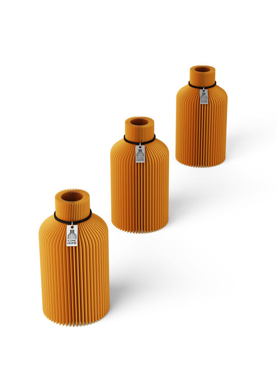 Tischvase Pure 3er Set in golden sunrise