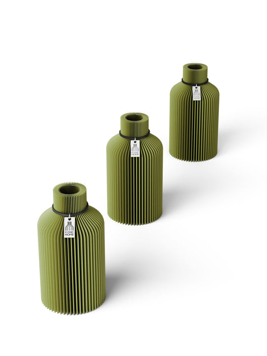 Tischvase Pure 3er Set in matcha green
