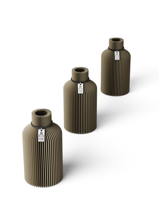 Tischvase Pure 3er Set in mystic mud