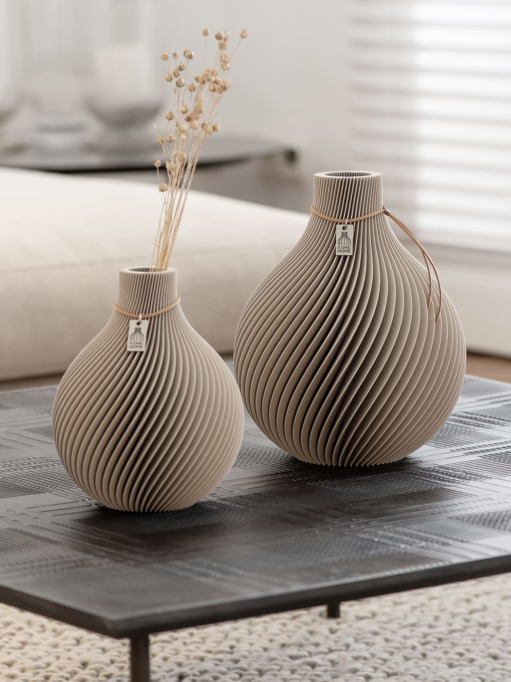 Trockenblumenvase Sphere im Set von ICONIC HOME #mood