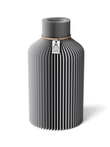 Vase Pure Dreamy Gray 22 cm ICONIC HOME Naturfarbenes Band