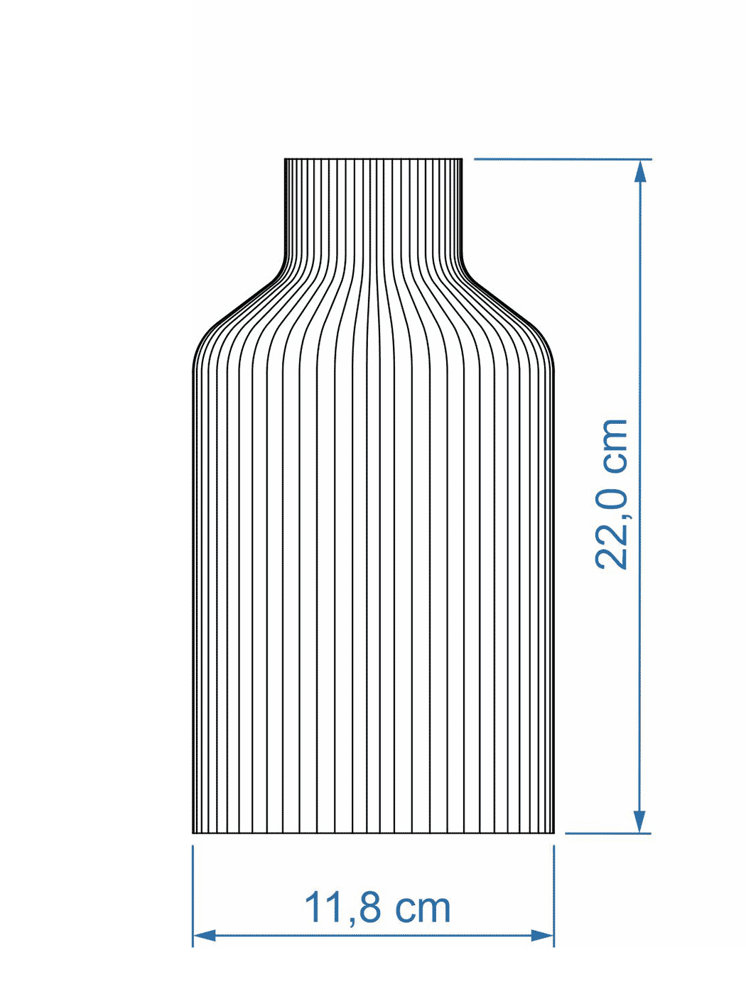 Vase Pure ICONIC HOME Size Small