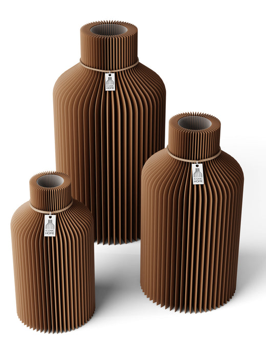 3er Set in choco brown