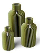 ICONIC HOME Vase Pure Set aus 3 Vasen in Matcha Green