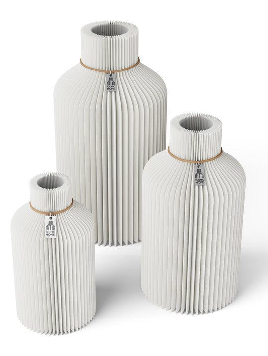 Vase Pure 3er Set in pure white
