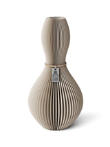 Vase Shape Cozy Greige 24 cm ICONIC HOME Naturfarbenes Band