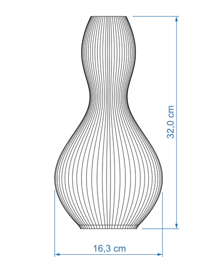 Vase Shape ICONIC HOME Size Medium