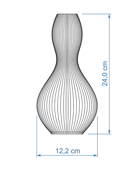 Vase Shape ICONIC HOME Size Small