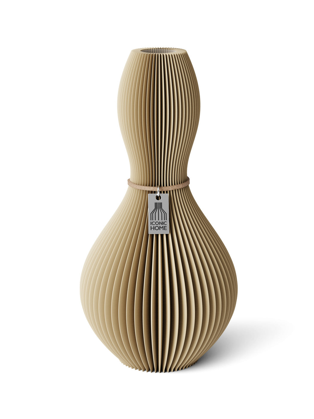 Vase Shape Natural Oak 24 cm ICONIC HOME Naturfarbenes Band