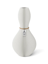 Vase Shape Pure White 24 cm ICONIC HOME Naturfarbenes Band